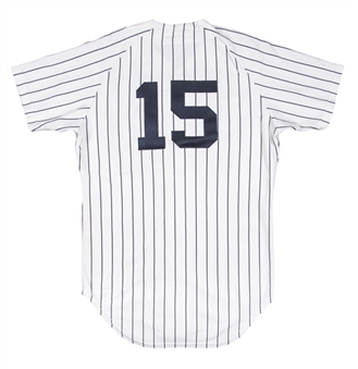 1976 Thurman Munson Game Used New York Yankees Home Jersey (Sports Investors Authentication)